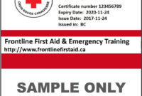 How To Get A Copy Of Your Certificate Kelowna First Aid with Printable First Aid Certificate Template Free