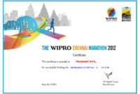 I Run Chronicles Of Chennai Marathon 2012 pertaining to Free Marathon Certificate Templates