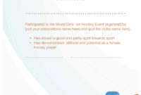 Ice Hockey Certificate Template Pdf  Pdf Format  E intended for Hockey Certificate Templates