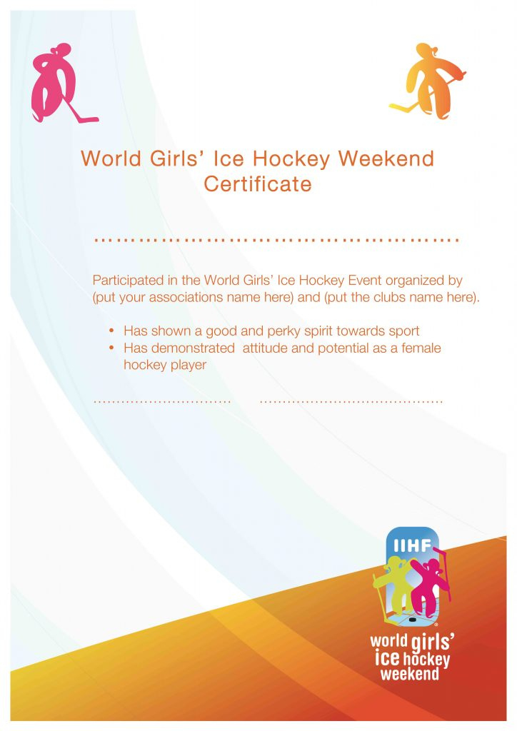 Ice Hockey Certificate Template Pdf  Pdf Format  E intended for Hockey Certificate Templates