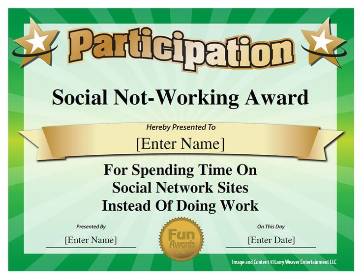 Image Result For Funny Employee Award Categories  Funny inside Free Funny Award Certificate Templates For Word