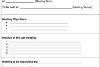 Image Result For Student Council Minutes Agenda Template for Template For Meeting Agenda And Minutes