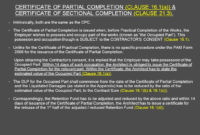 Jct Practical Completion Certificate Template  11 with regard to Jct Practical Completion Certificate Template