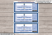 Kansas City Royals Game Ticket Gift Voucher  Printable throughout 5K Race Certificate Template 7 Extraordinary Ideas