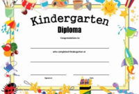 Kindergarten Certificates Of Completion Fresh Married2Med pertaining to Amazing Daycare Diploma Certificate Templates