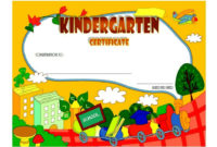 Kindergarten Diploma Certificate Templates 10 Designs Free throughout Free Printable Kindergarten Diploma Certificate