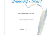Leadership Certificate Template  11 Word Pdf Psd with Amazing Student Leadership Certificate Template