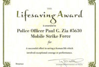Life Saving Award Certificate Template In 2020  Awards for Drawing Competition Certificate Template 7 Designs
