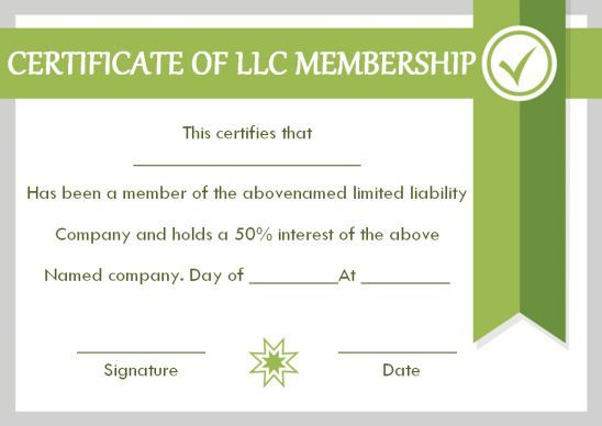 Llc Membership Certificate Template 10 Templates To Fill intended for Llc Membership Certificate Template Word