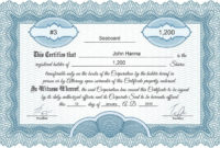 Llc Membership Certificate Template  Addictionary with Awesome Llc Membership Certificate Template
