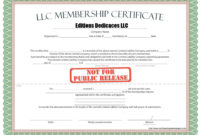 Llc Membership Certificate Template Word  Douglasbaseball in Awesome Llc Membership Certificate Template