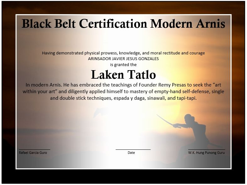 Martial Arts Certificate Maker Fresh Martial Arts Event regarding Baby Shower Winner Certificates
