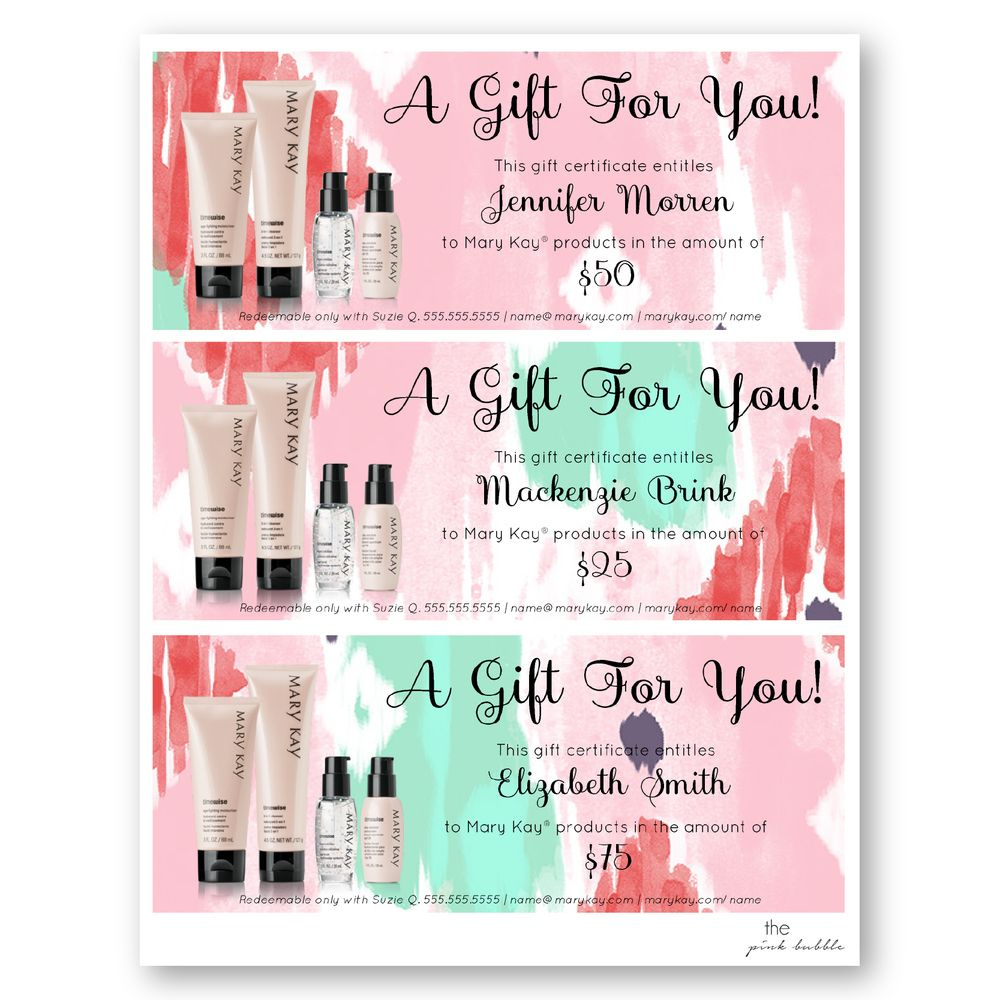 Mary Kay Gift Certificate Template Free Download Within inside Mary Kay Gift Certificate Template