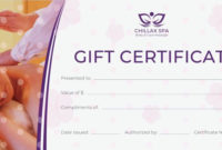 Massage Gift Certificate Template Free Printable Massage pertaining to Amazing Massage Gift Certificate Template Free Printable