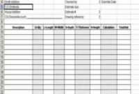Material Takeoff Sheet Versus Material List  How To in Cost Plus Building Contract Template