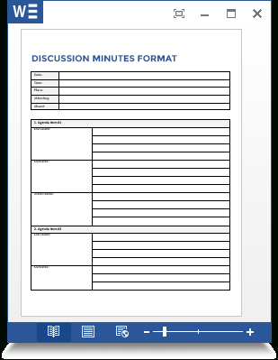 Meeting Minutes Formats with Free Template For Meeting Agenda And Minutes