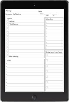 Meeting Minutes Template Created In Microsoft Word for Teacher Team Meeting Agenda Template
