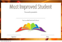 Most Improved Student Certificate Printable  10 Best Ideas pertaining to School Promotion Certificate Template 10 New Designs Free
