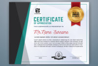Multipurpose Modern Professional Certificate Template with Professional Award Certificate Template