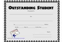 Outstanding Student Award Certificate Template Download throughout Outstanding Performance Certificate Template