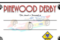 Pin Di Certificate Template in Best Pinewood Derby Certificate Template