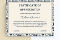 Pin On Appreciation Certificate Template  88 Editable throughout Printable Employee Anniversary Certificate Template