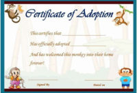 Pin On Certificate Customizable Design Templates with Amazing Stuffed Animal Adoption Certificate Template Free