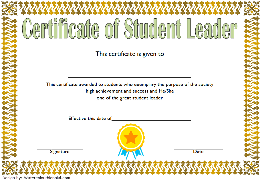 Pin On Greatest Student Leadership Certificate Template Ideas ...