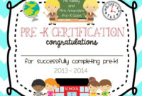 Pre School Kindergarten Graduation Diploma Certificate with regard to Printable Kindergarten Diploma Certificate