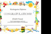 Preschool Diploma Template Word New Kindergarten Diploma with Printable Daycare Diploma Template Free