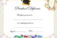 Preschool Graduation Certificate Template  Детский Сад within Quality 10 Kindergarten Graduation Certificates To Print Free