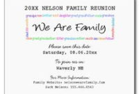 Printable Example Of Family Reunion Program  Grand Rapids pertaining to Family Reunion Agenda Template