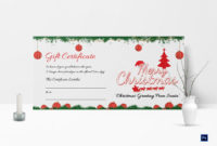 Printable Merry Christmas Gift Certificate Regarding in Free Christmas Gift Certificate Templates