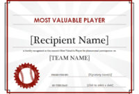 Printable Sports Certificates  Sampleprintable regarding Best Most Improved Player Certificate Template