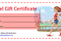 Printable Travel Voucher Template  Besttravels regarding Free Travel Gift Certificate Template