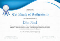 Product Authenticity Certificate Design Template In Psd Word for Certificate Of Authenticity Template