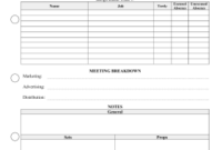 Production Meeting Notes Template throughout Marketing Meeting Agenda Template