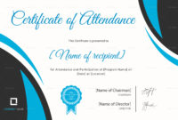 Program Attendance Certificate Design Template In Psd Word intended for Attendance Certificate Template Word