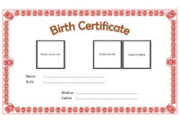 Puppy Birth Certificate Template  10 Special Editions pertaining to Amazing Job Well Done Certificate Template 8 Funny Concepts