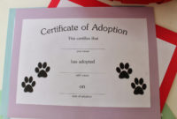 Puppy Dog  Kitty Cat Birthday Party  Pet Adoption Party with regard to Awesome Rabbit Adoption Certificate Template 6 Ideas Free