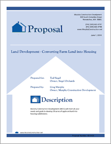 Real Estate Land Development Proposal  5 Steps within Cost Plus Building Contract Template