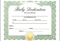 Related Image  Baby Dedication Certificate Certificate in Amazing Free Printable Baby Dedication Certificate Templates