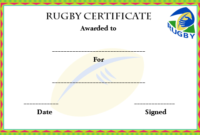 Rugby League Certificate Templates 1 for Rugby Certificate Template