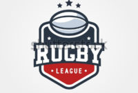 Rugby League Vintage Badge Logo Template Stock Vector for Rugby League Certificate Templates