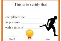 Running Certificate Templates Free  Customizable for Running Certificate Templates