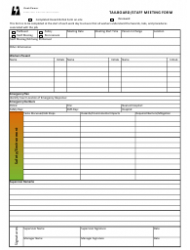 Safety Meeting Form Download Printable Pdf  Templateroller in Safety Training Log Template