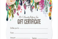 Salon Gift Certificate Template  9 Free Pdf Psd Ai intended for Awesome First Haircut Certificate Printable Free 9 Designs