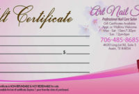 Salon Gift Certificate Templates  Addictionary inside Free Printable Beauty Salon Gift Certificate Templates