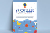 School Certificate Template Design  Vector Download for Quality Certificate Templates For School