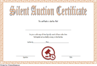 Silent Auction Certificate Template Free Printable 3 In for Free Certificate Of Appearance Template